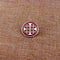 Broche templière croix de Jérusalem émaillée