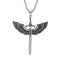 Nordic Vikings Wolf Tooth Pendant Necklace 316L Stainless Steel Hip Hop Rock Fashion Leather Rope Chain Jewelry Gifts Wholesale Style G7 / WHITE