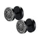 Faux Plugs Hugin & Munin — boucles d'oreilles viking en acier, Médiéfan
