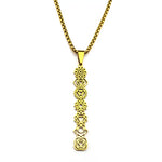 Collier Colonne des 7 Chakras Ajourés - Vignette | Médiéfan