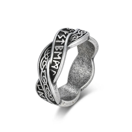 New Fashion Stainless Steel Patterned Rings for Men Women Punk Personalized Creative Simple Ring Luxury Jewelry Gifts Wholesale Style P / 13