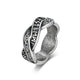 New Fashion Stainless Steel Patterned Rings for Men Women Punk Personalized Creative Simple Ring Luxury Jewelry Gifts Wholesale Style P / 13