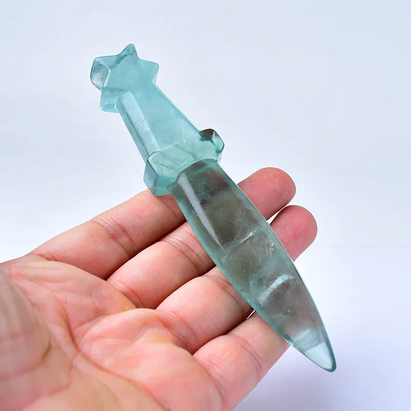 Athamé en Cristal Naturel Fluorite