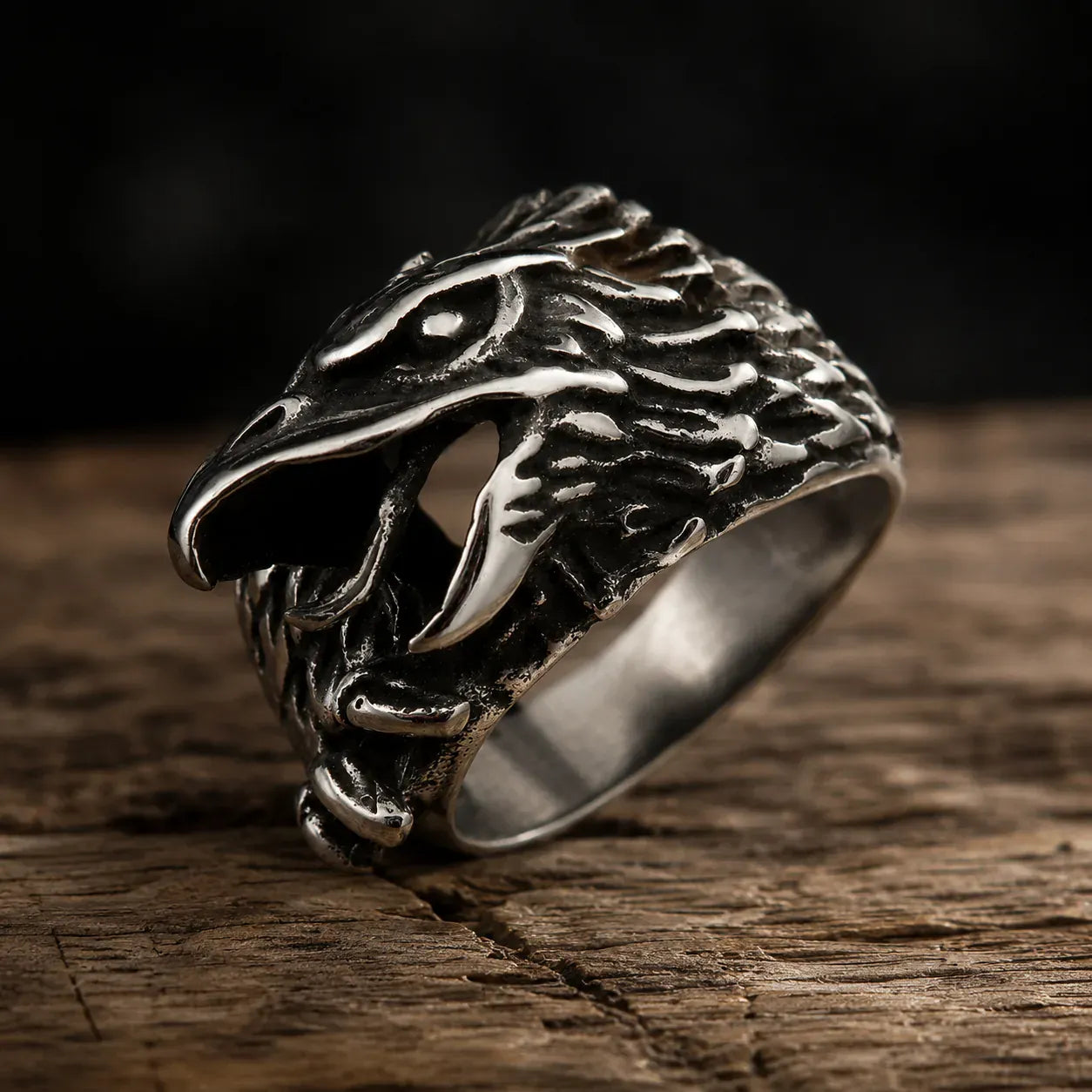 Bague Corbeau d'Odin