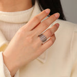 Bague Dôme Fleur de Vie Ajourée - Vignette | Médiéfan