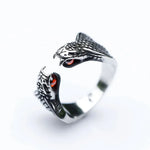 Bague Double Cobra aux Pierres Rouges - Vignette | Médiéfan