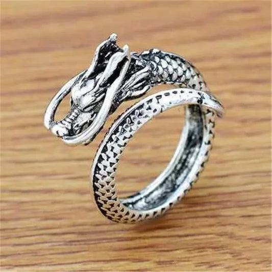 Bague Dragon Chinois C028 / resizable