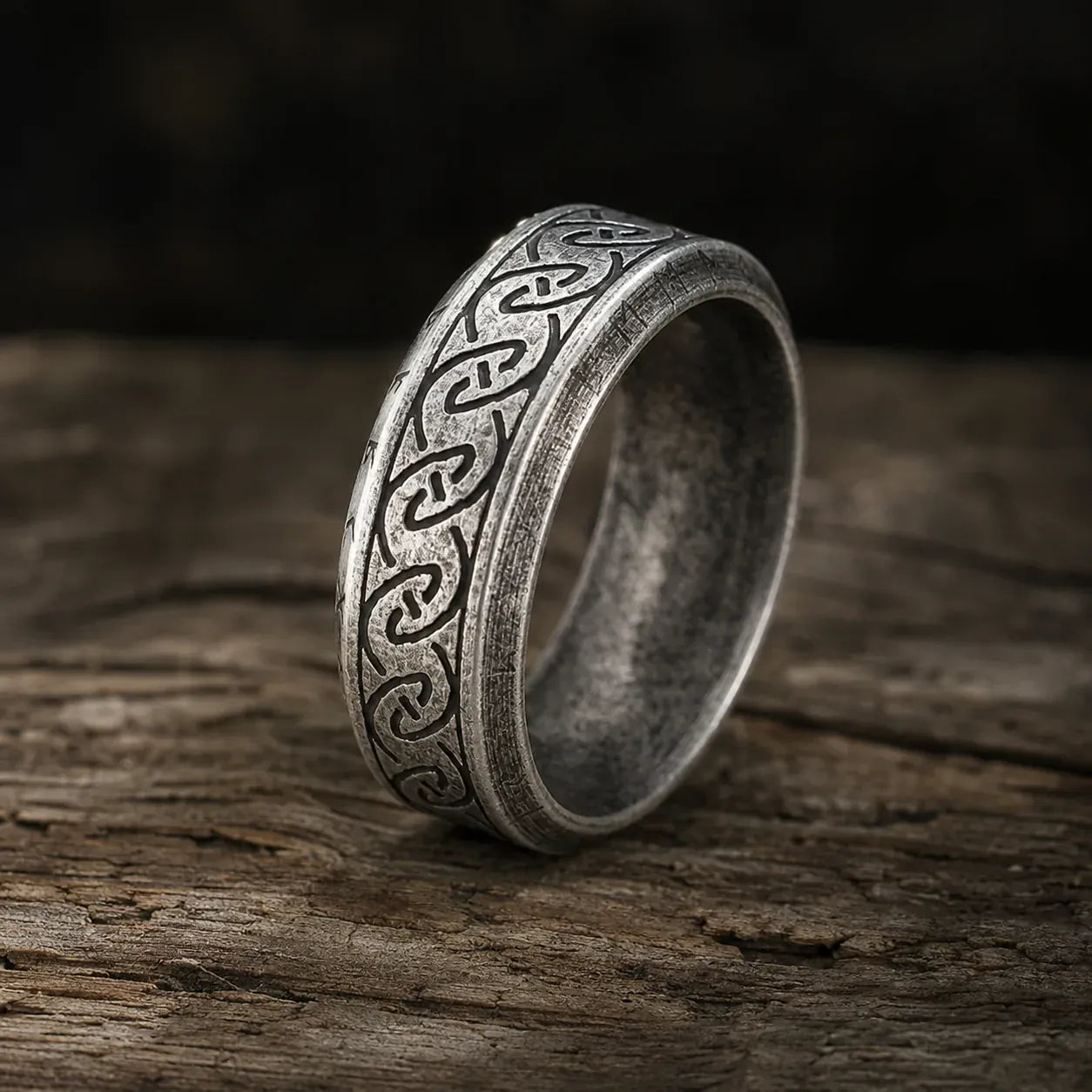 Bague Entrelacs Celtiques & Runes