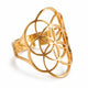 Bague Graine de Vie Ajourée Doré