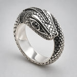 Bague Grand Serpent Gravé Œil Noir - Vignette | Médiéfan