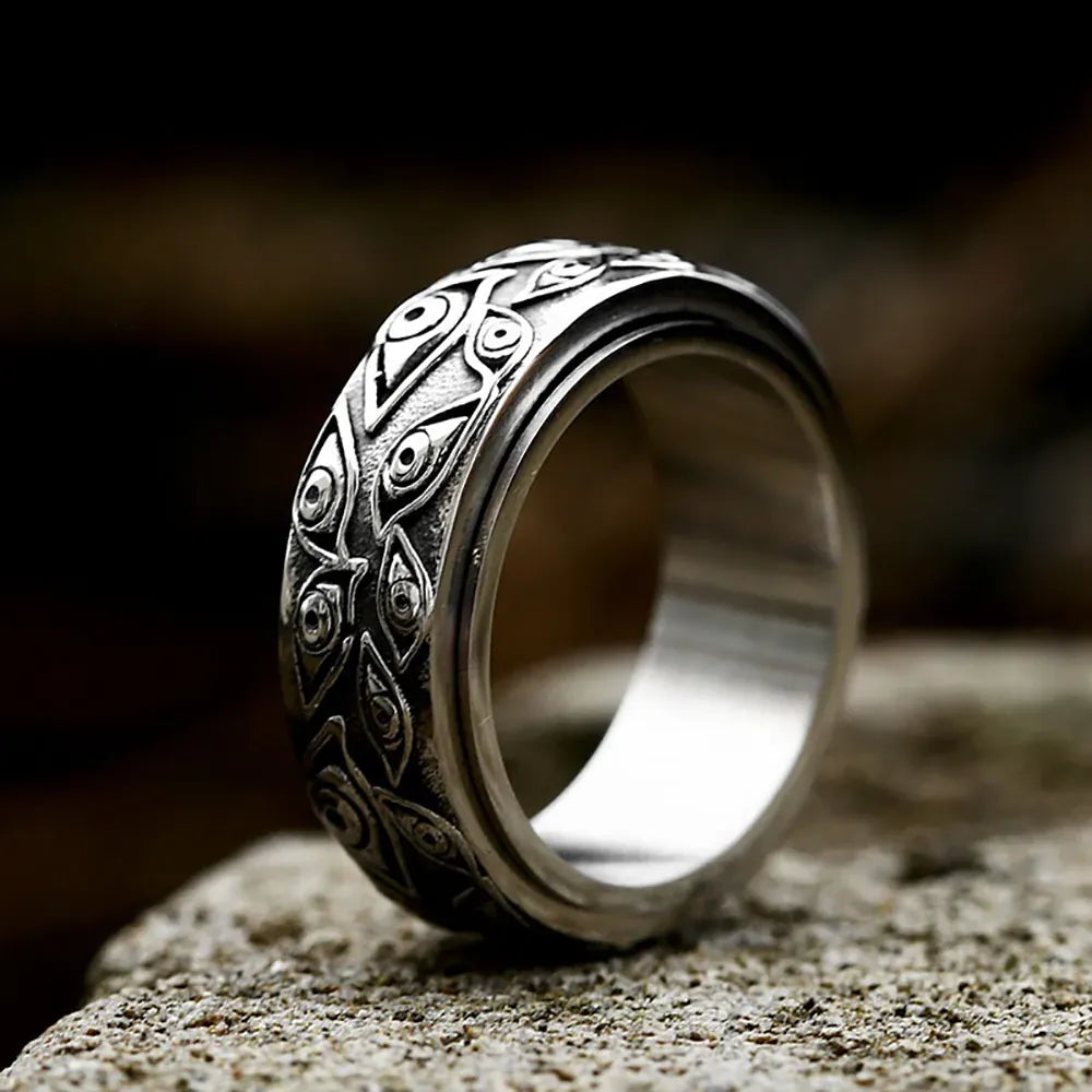 Bague guerrier médiéval épée et bouclier ii360 / 9