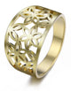 Bague Jonc Fleurs de Vie Ajourées Doré / 9
