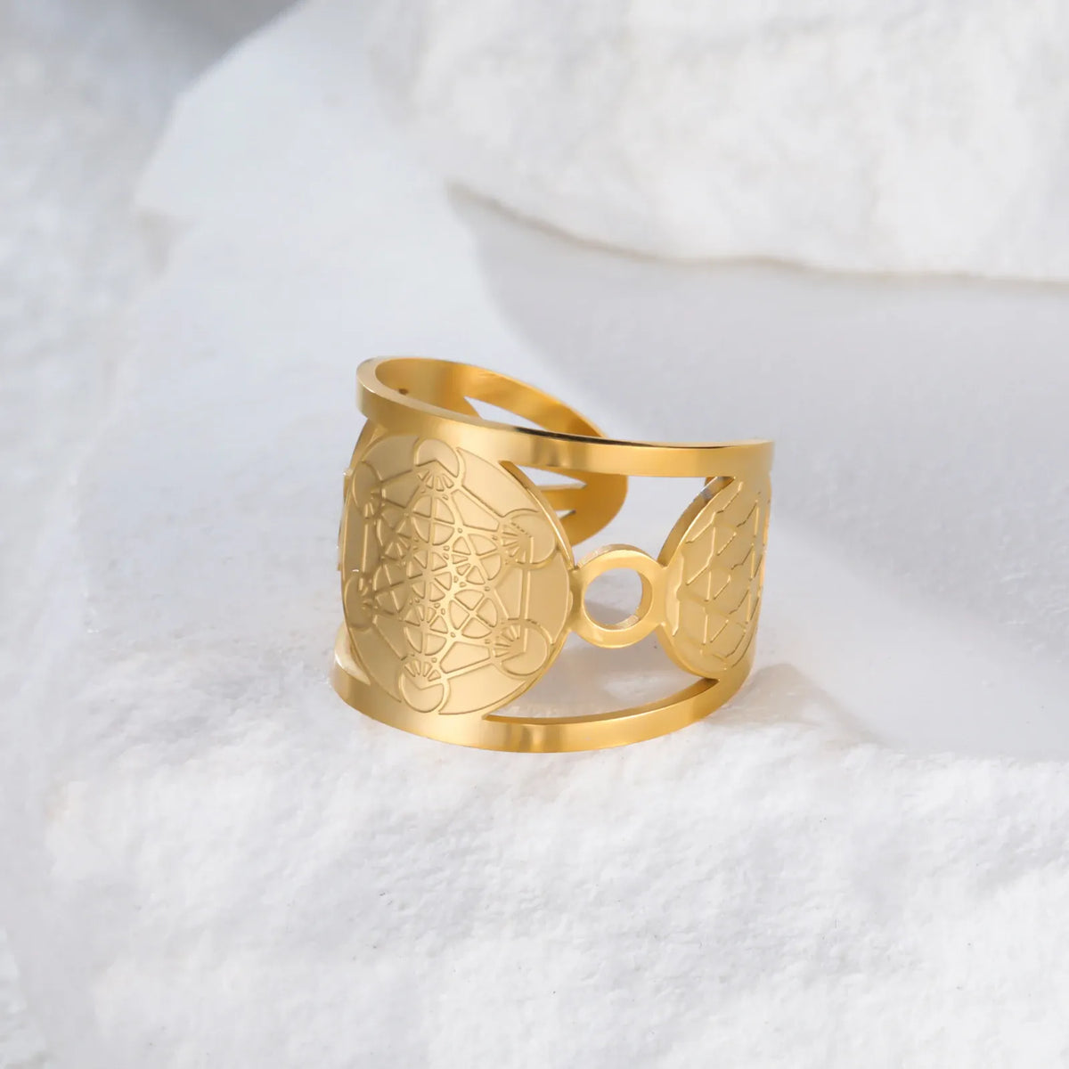 Bague Large Cube de Métatron