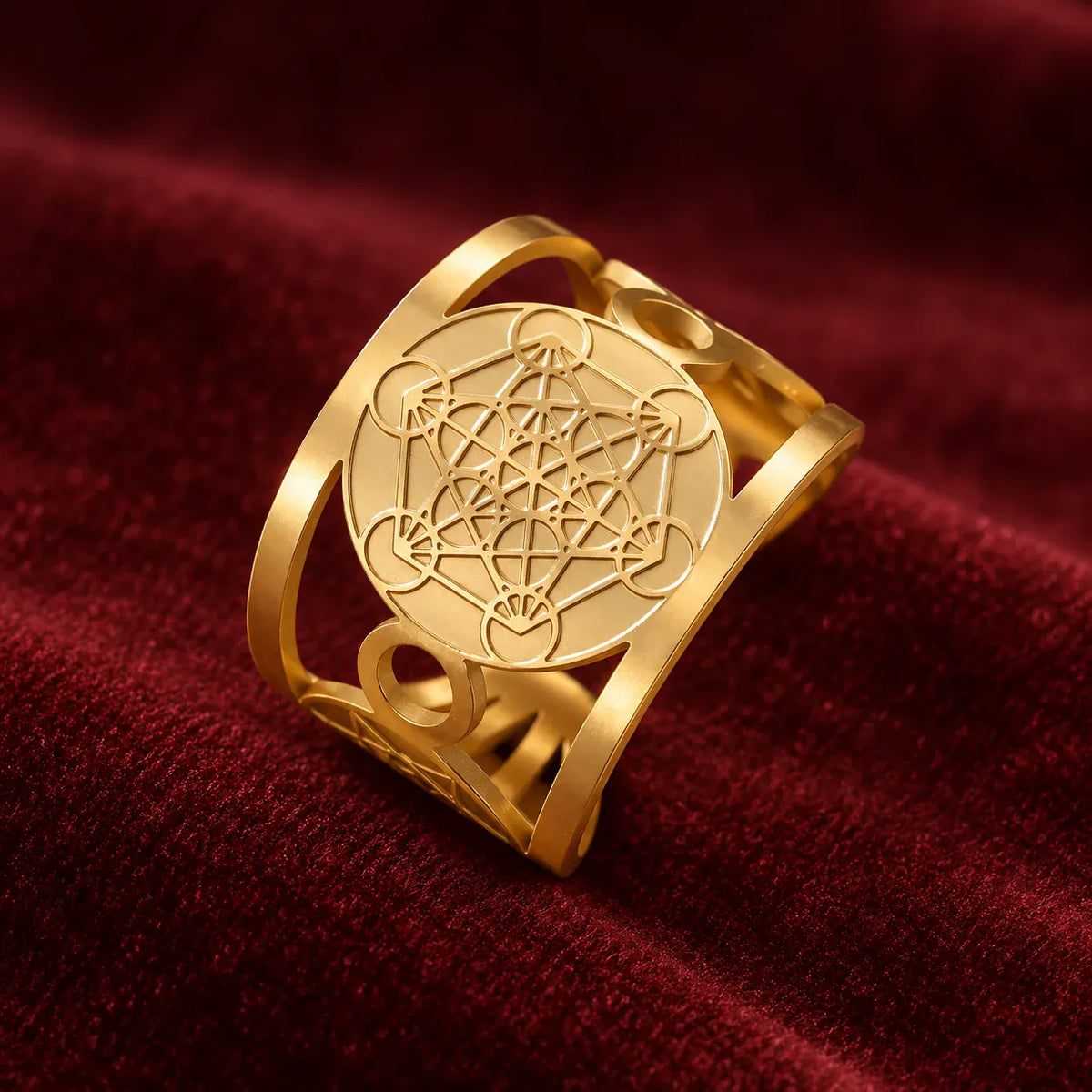 Bague Large Cube de Métatron