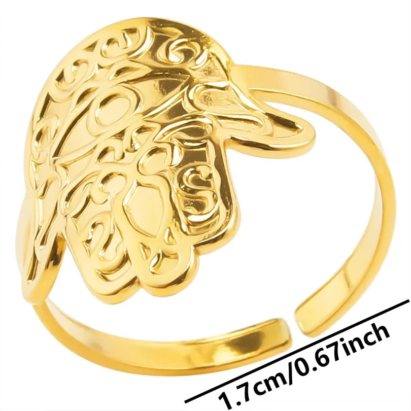 Bague Large Main de Fatima à Arabesques