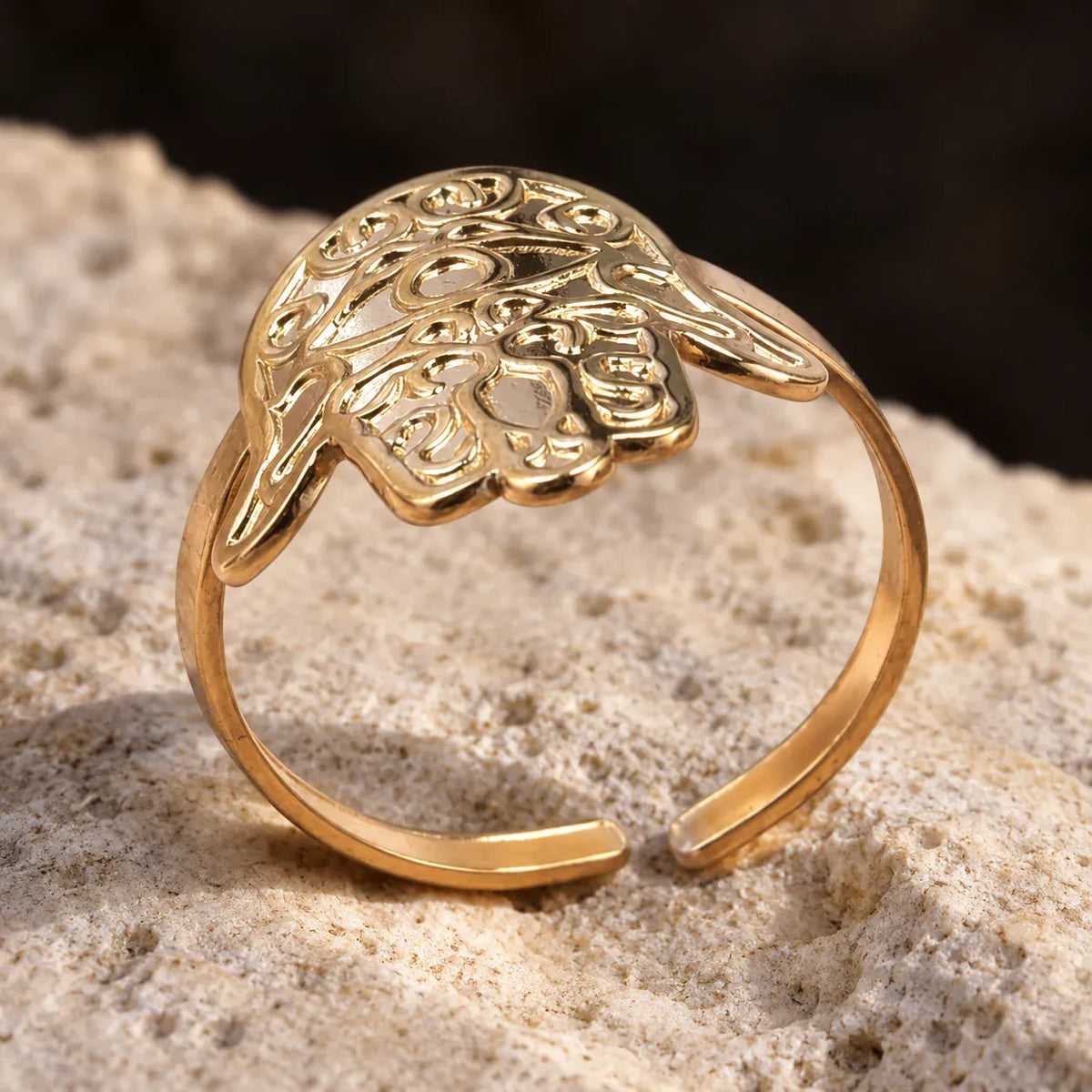 Bague Large Main de Fatima à Arabesques