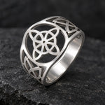 Bague Large Nœud de Sorcière aux Entrelacs Celtiques - Vignette | Médiéfan