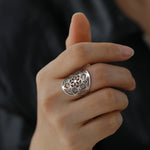 Bague Lotus Rosace Fleur de Vie - Vignette | Médiéfan