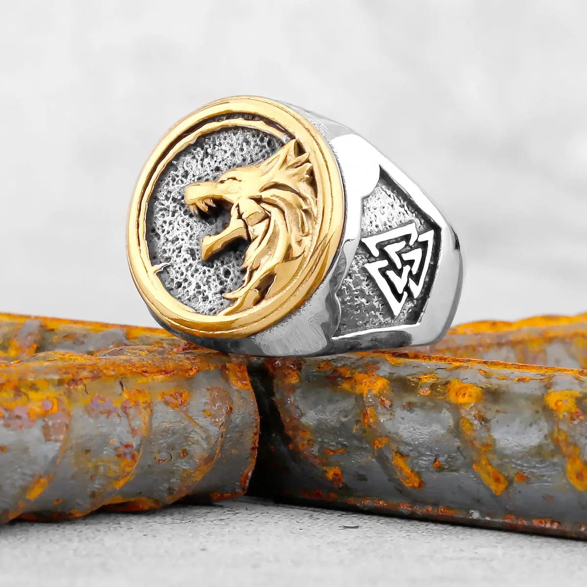 Bague Loup viking