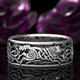 Bague Loups Gardiens Viking H136 / Antique Silver Plated / 8