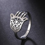 Bague Main de Fatima Ajourée à Volutes - Vignette | Médiéfan
