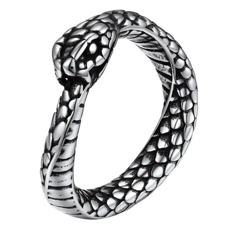Bague Ouroboros Écaillé