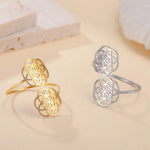 Bague Ouverte Double Graine de Vie - Vignette | Médiéfan
