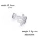 Bague Ouverte Main de Fatima et Bouton de Lotus Argenté