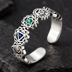 Bague Ouverte Sceaux des Chakras Ajourés - Vignette | Médiéfan