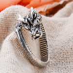 Bague Dragon Enroulé Argentée - Vignette | Médiéfan