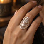 Bague Rosace Fleur de Vie Cerclée - Vignette | Médiéfan