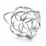 Bague Rosace Trilobée Fleur de Vie - Vignette | Médiéfan
