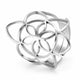 Bague Rosace Trilobée Fleur de Vie Argenté