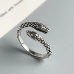 Bague Serpent Bicéphale Gueule Ouverte - Vignette | Médiéfan