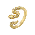 Bague Serpent Constellé de Zircons - Vignette | Médiéfan