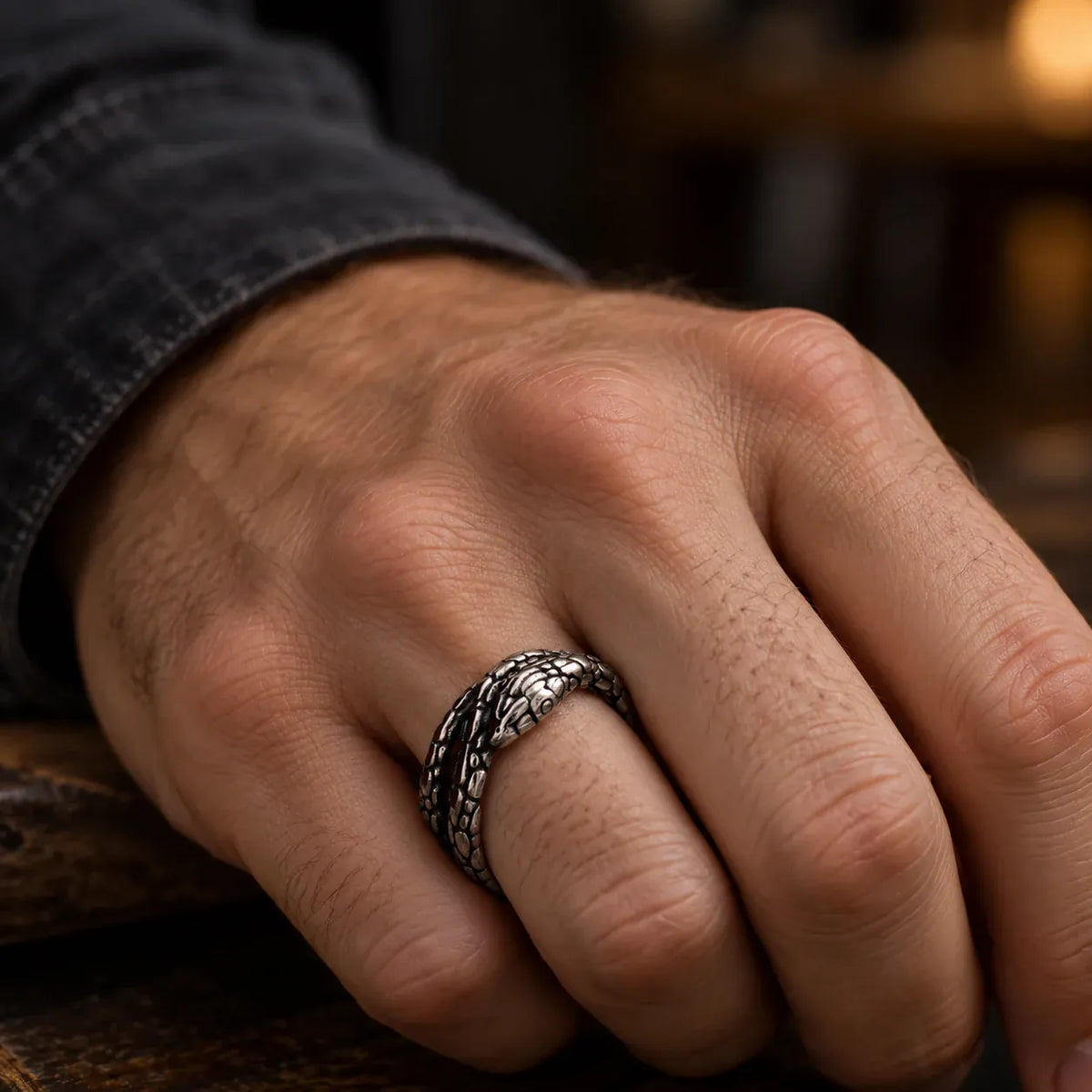 Bague Serpent Double Tour