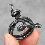 Bague Serpent Enroulé en Triple Tour - Vignette | Médiéfan
