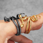 Bague Serpent Enroulé en Triple Tour - Vignette | Médiéfan
