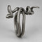 Bague Serpent Enroulé en Triple Tour Argent vieilli / 12