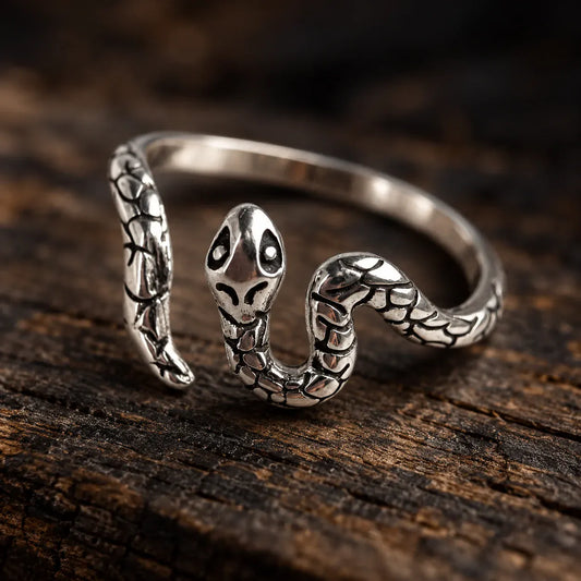 Bague Serpent Ondulant Réglable