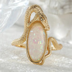 Bague Serpent Pierre Opaline - Vignette | Médiéfan