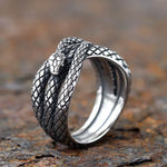 Bague Serpent Triple Enroulement - Vignette | Médiéfan