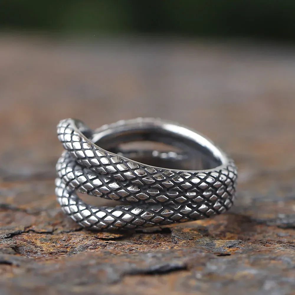 Bague Serpent Triple Enroulement