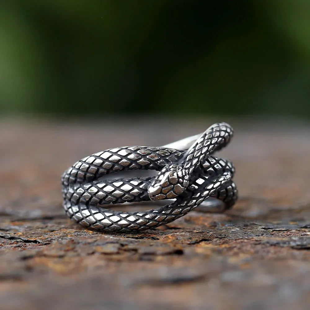 Bague Serpent Triple Enroulement