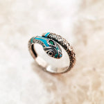 Bague Serpent Tropical Turquoise - Vignette | Médiéfan