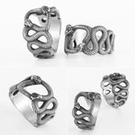 Bague Serpents Jumeaux Ajourée - Vignette | Médiéfan