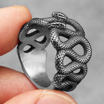 Bague Serpents Jumeaux Ajourée - Vignette | Médiéfan
