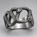 Bague Serpents Jumeaux Ajourée - Vignette | Médiéfan