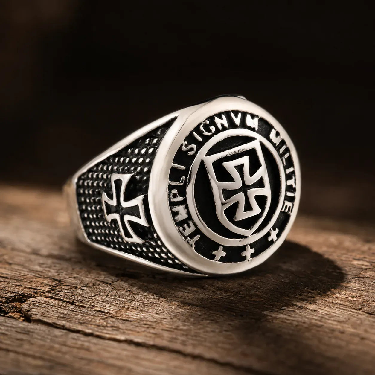 Bague templière croix pattée « Sigillum Militum »