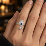 Bague Toi et Moi Main de Fatima et Solitaire - Vignette | Médiéfan